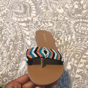 Esprit Shoes - multi-colored beaded flat sandals Esprit Shoes - multi-colored beaded flat sandals